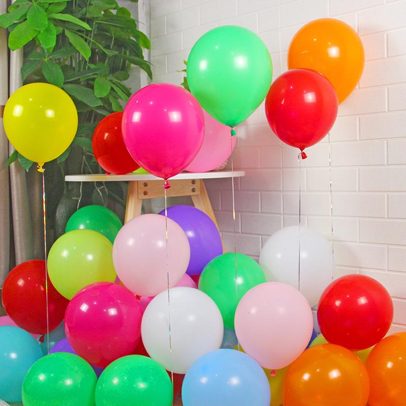 Thickened 10-Inch Matte Balloons - 1,000 Pieces for Weddings & Birthdays