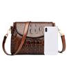 bags bag women's 2025 new shoulder bag women's versatile temperament crocodile pattern crossbody bag women's small square bag