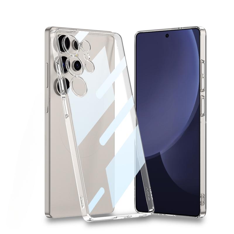 Galaxy S25 Ultra Electroplating Clear Phone Case for Samsung Galaxy S25 Ultra Hard Shell Transparent Protective Cover