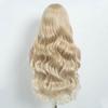 Synthetic Body Wave Lace Front Wigs For Women 28 inch Omber Blonde Black Lace Frontal Wigs Heat Resistant Fiber Cosplay Wig