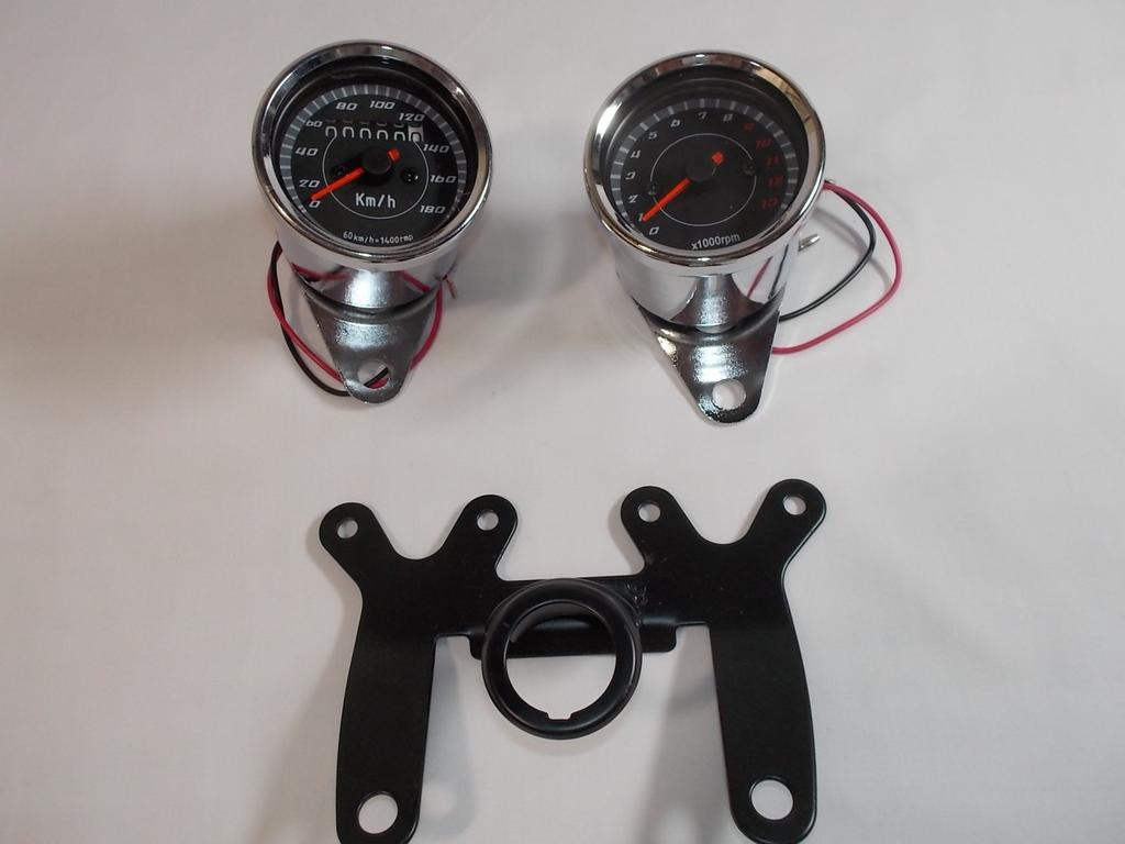 Mechanical Speedometer Electric Tachometer & Stay Set
