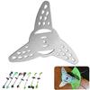 1/3/5 Pezzi Lame per Testina Decespugliatore Tagliabordi in Metallo 130 Mm per Tosaerba Elettrico Parti di Tosaerba Accessori per Attrezzi
