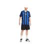 Nike Inter Milan Logo Fashion Home Short Sleeve Football Shirt Men Tops Black Blue FN8787-440