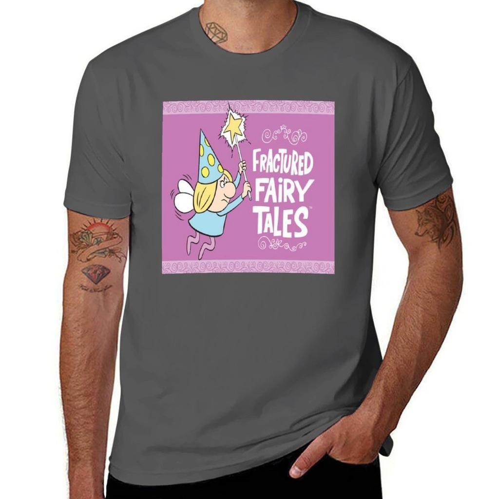 Fractured Fairy Tales Tshirt Vintage Print Crew Neck Tee Tshirt