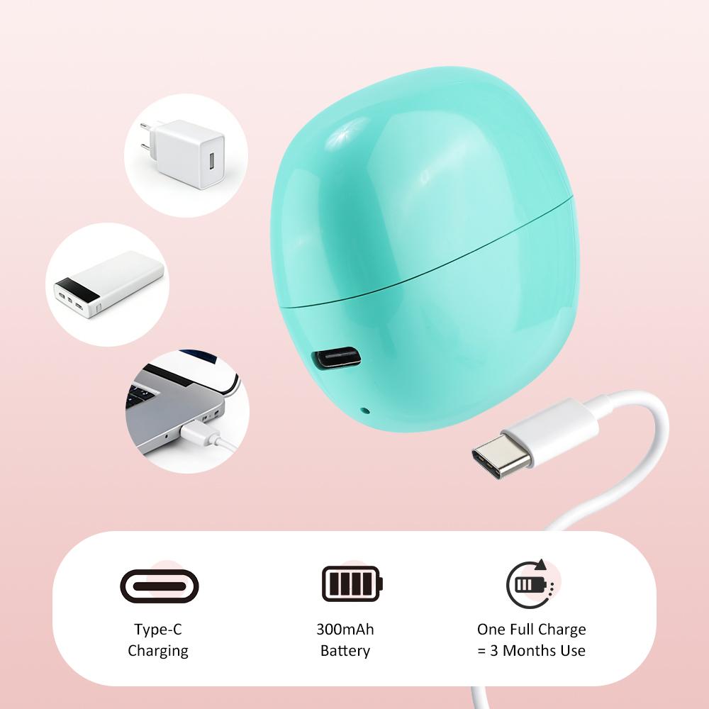 Electric Nail Clipper Grinding Dual Blades Replaced Automatic Nail Trimmer USB Rechargeable Nail Cutter Manicure For Baby Adult