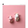 Little Bull Fridge Magnets Couple Animal Hugging Heart CartoonStereo Magnetic Sticker Cow Refrigerator Sticker Decoration
