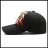 Baseball Animal CA973 [White Fang] Hat, Cap, Tiger, Brim, Cap, Stylish, Mesh, Cool, Men's (Navy)