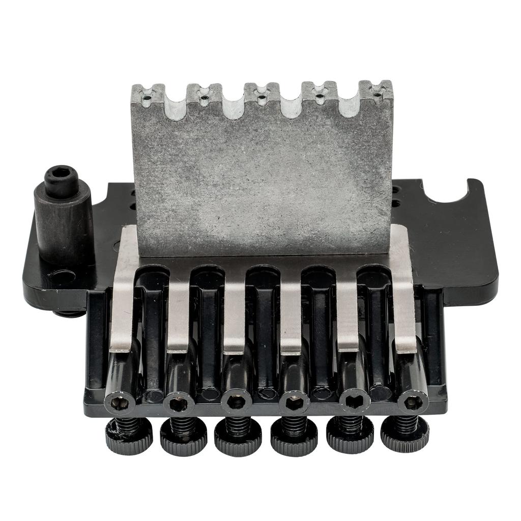 Musiclily Basic Locking Tremolo Unit Bridge, Floyd Rose Type, for Floyd Rose Electric Guitars, Black