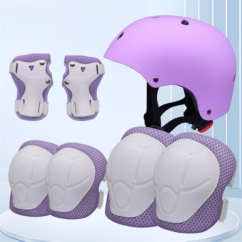 Child protective equipment helmet elbow knee pads for girls aged 3 4 5 6 7 8 9 10 11 12 year boy Suitable for roller skating and skiing
