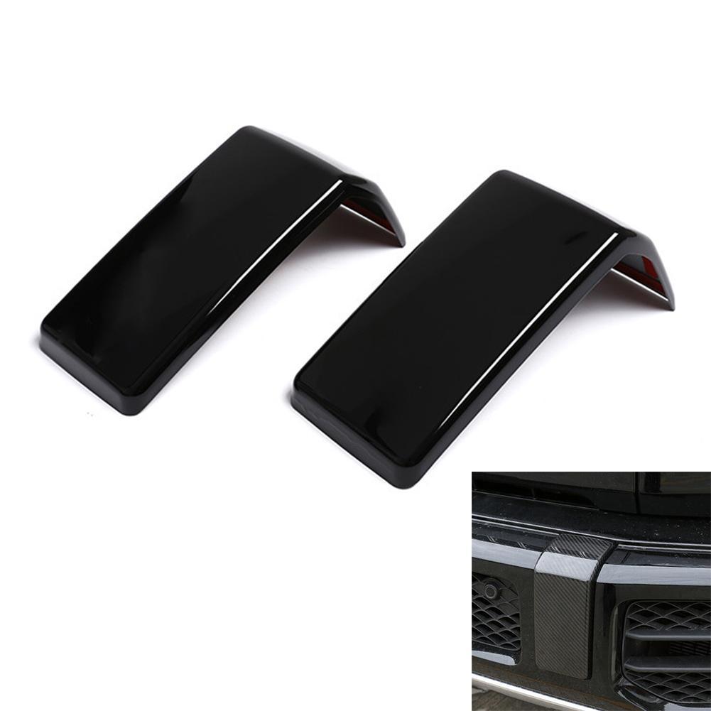 

Накладка на решетку радиатора, 2 шт., АБС-пластик, углеродное волокно, черный цвет