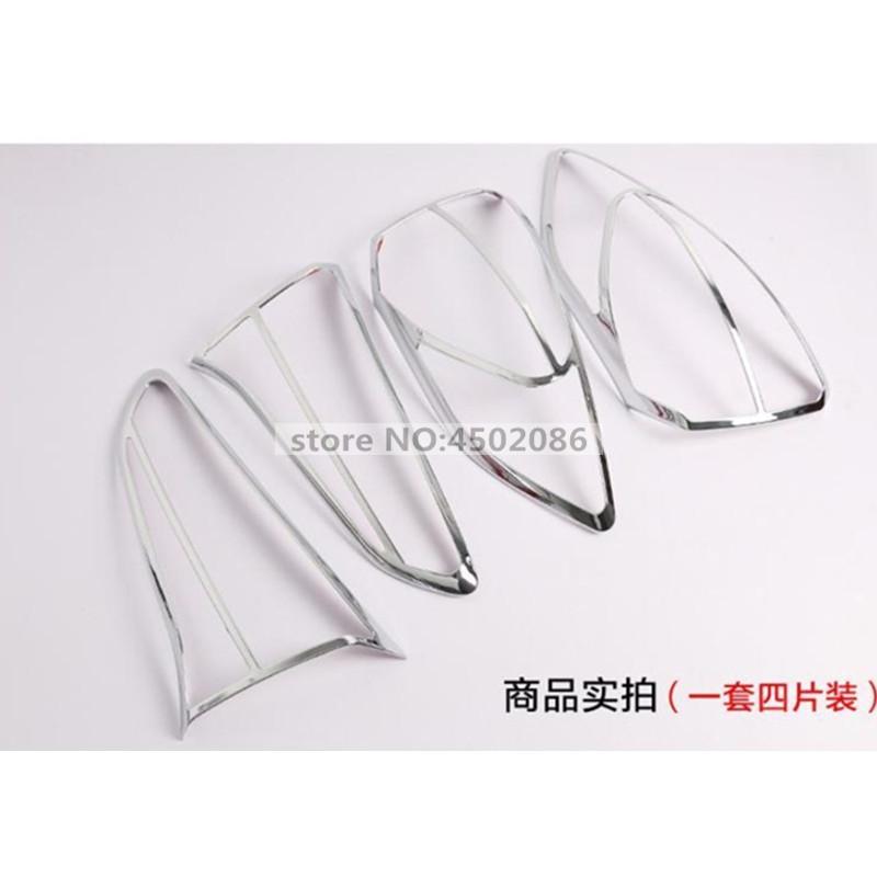 ABS Chrome Rear Head Light Lamp Cover Headlight Taillight Cover Trim For Hyundai Tucson 2015 2016 2017 2018