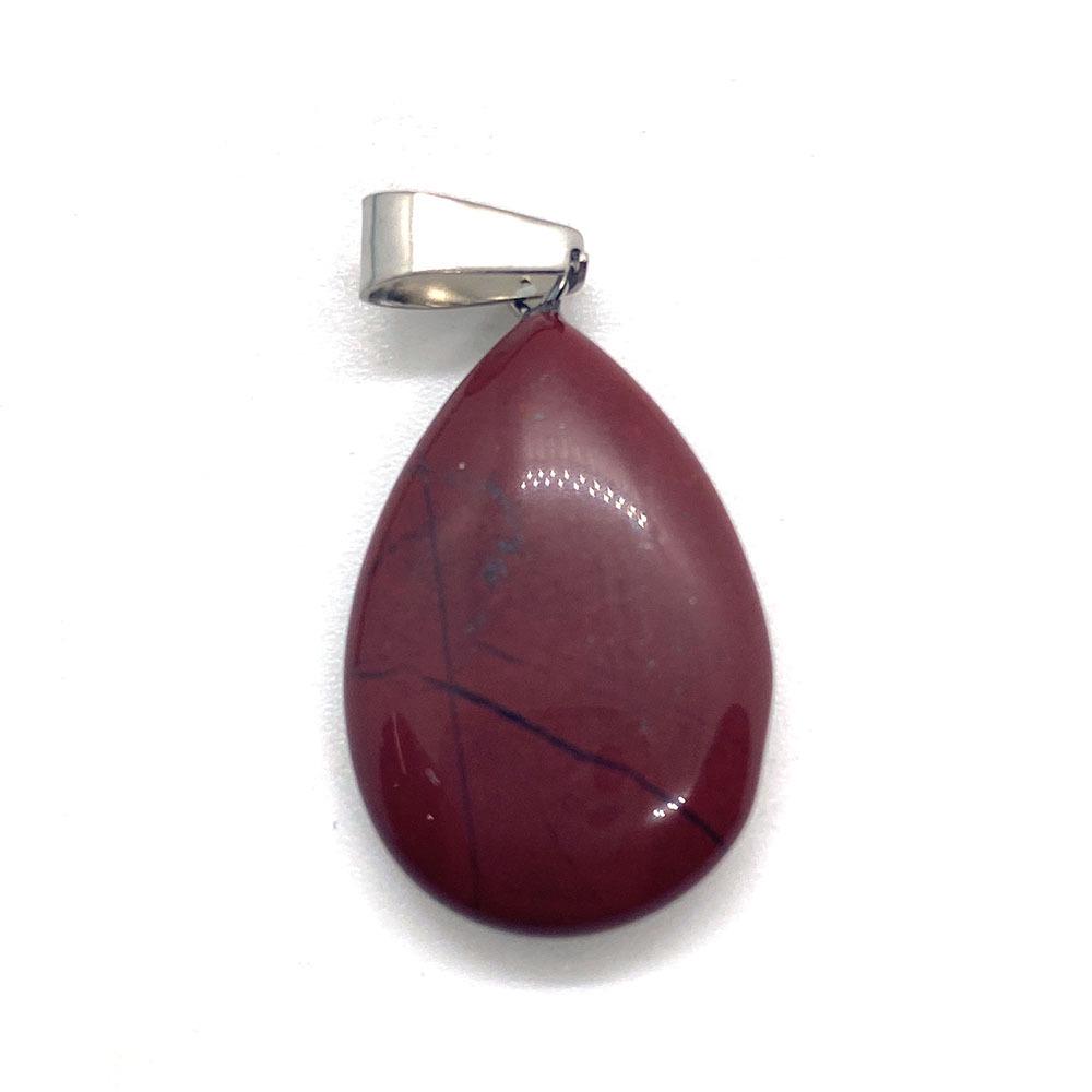 Opal Teardrop Pendant, 17x27mm Stone, Single Hole Melon Seed Buckle, DIY Necklace Jewelry Accessory