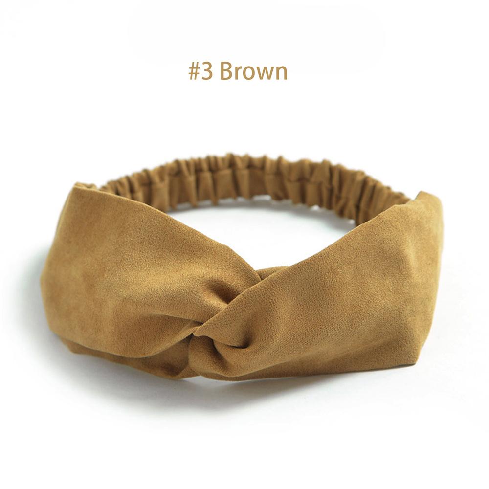 Fasce Elastiche Intrecciate per Donna Fasce per Capelli a Incrocio Copricapo Vintage in Scamosciato Fascia per Yoga Allenamento Accessori per Capelli Turban