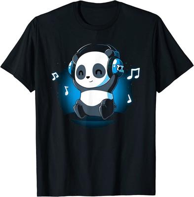 Cute Dj Panda Headphones Panda Lovers Tricou unisex