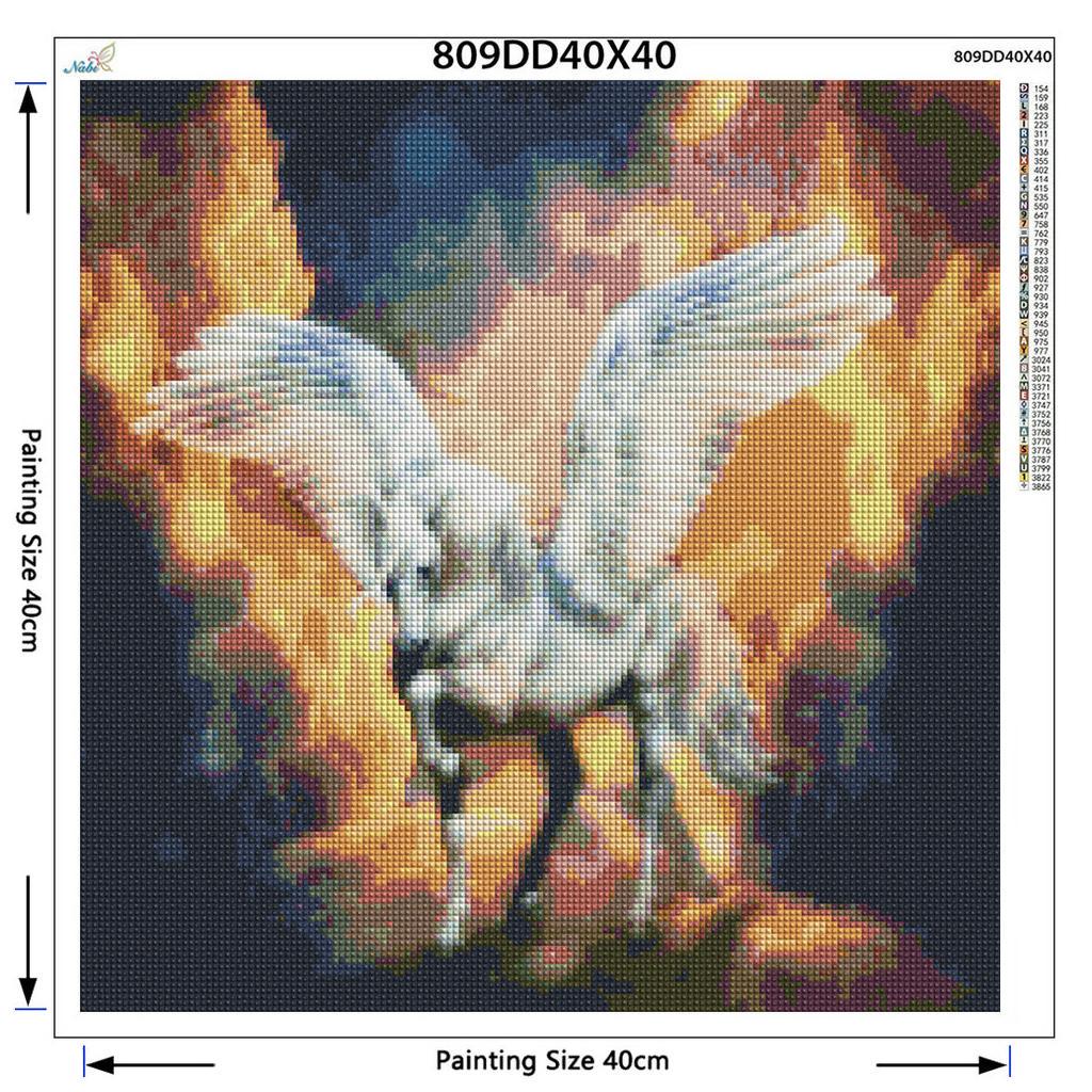 Diamant-Stickerei, Kreuzstich, Pferd, Bild aus Strasssteinen, komplett, rund, Diamant, Tier, handgefertigt