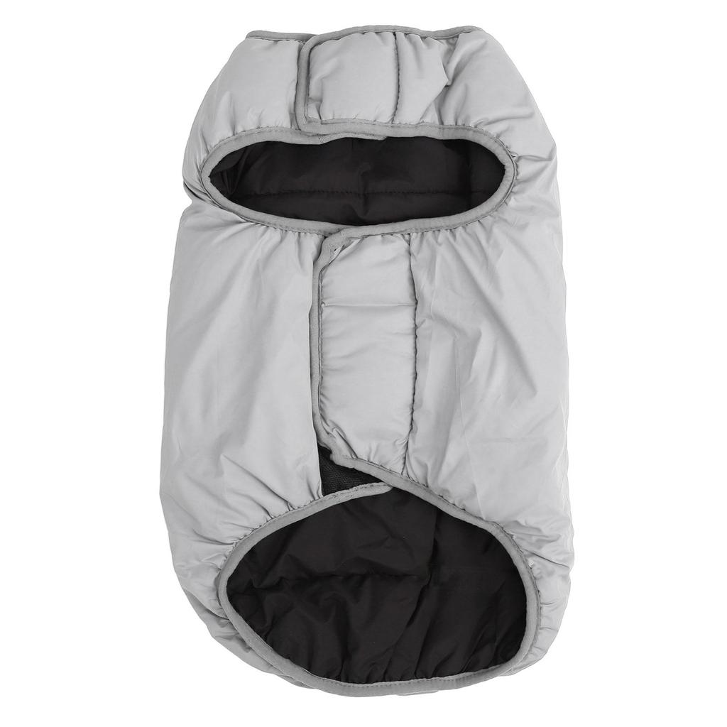 Dog Warm Vest Soft Adjustable Double Sided Wearable Waterproof Pet Cold Weather Coat for Medium