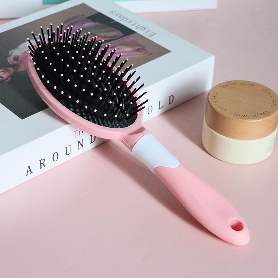 Nordic Style Air Cushion Massage & Curling Comb - Cute Plastic Hair Smoothing Hairdressing Comb
