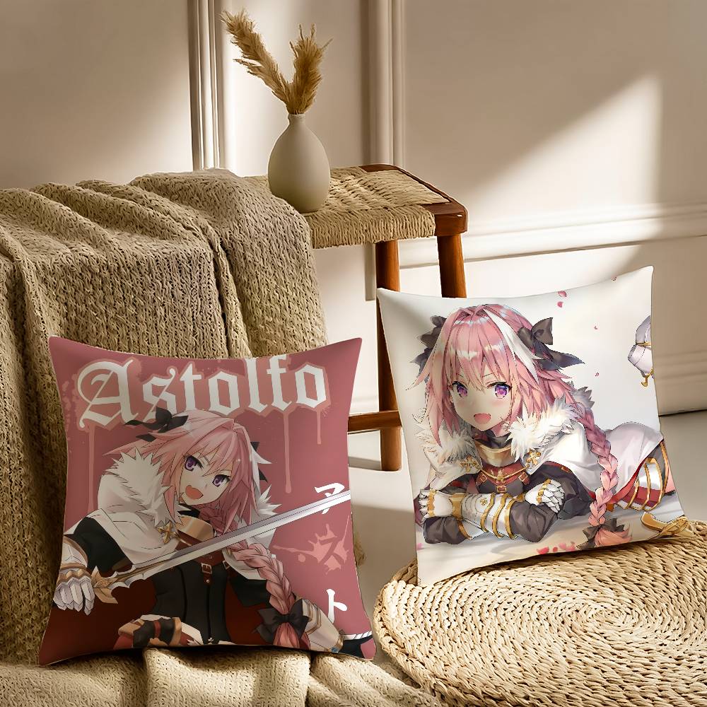 Game F-Fate Grand Order-MT Astolfo Pillow Case Printed Brushed Fleece Pillow Baby Skin-Touch Eco-Friendly Dye-Sublimat