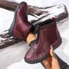 Middle Aged And Elderly Women's Shoes With Winter Velvet And Thick Warm Boots