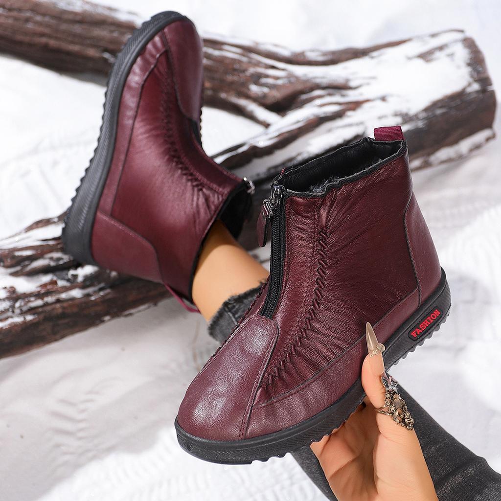 Middle Aged And Elderly Women's Shoes With Winter Velvet And Thick Warm Boots