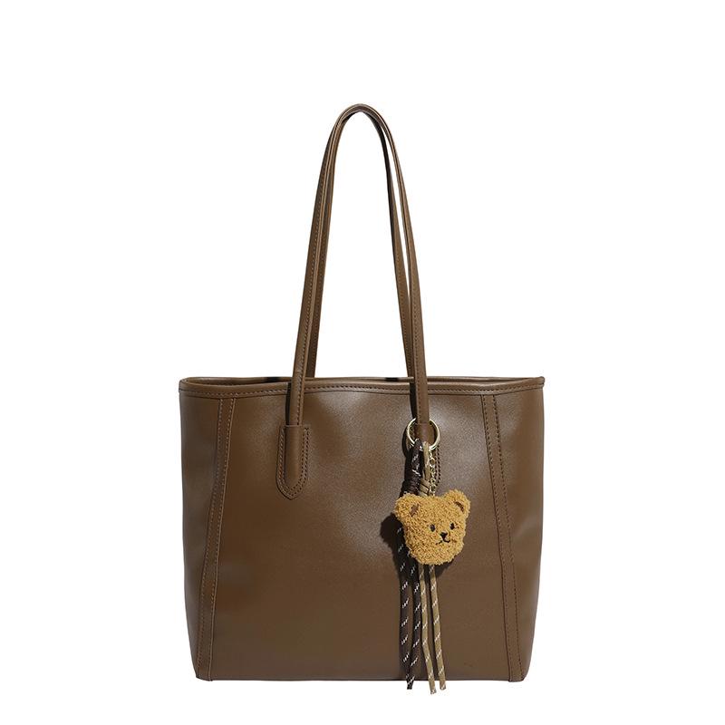 

2025 Autumn/Winter Korean Style Textured Handbag - Elegant Single Shoulder Tote Single Bag