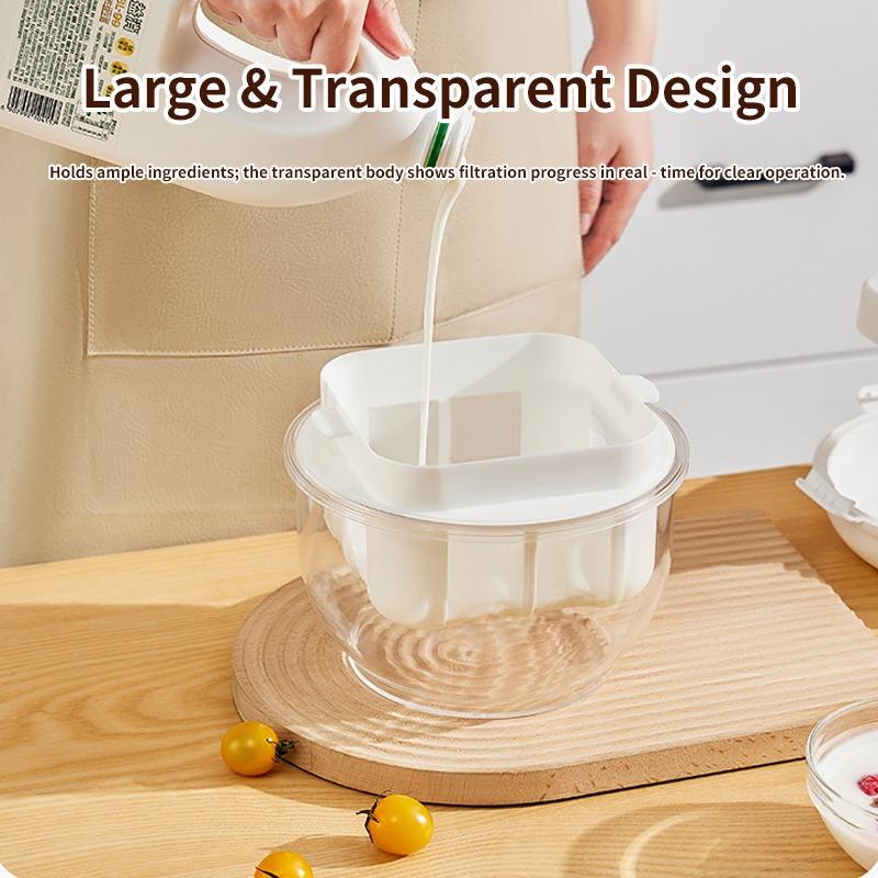 Yogurt Strainer Greek Yogurt Strainer Maker Reusable Yogurt Cheese Maker Machine Multipurpose for Juicing Soy Milk Kitchen Items