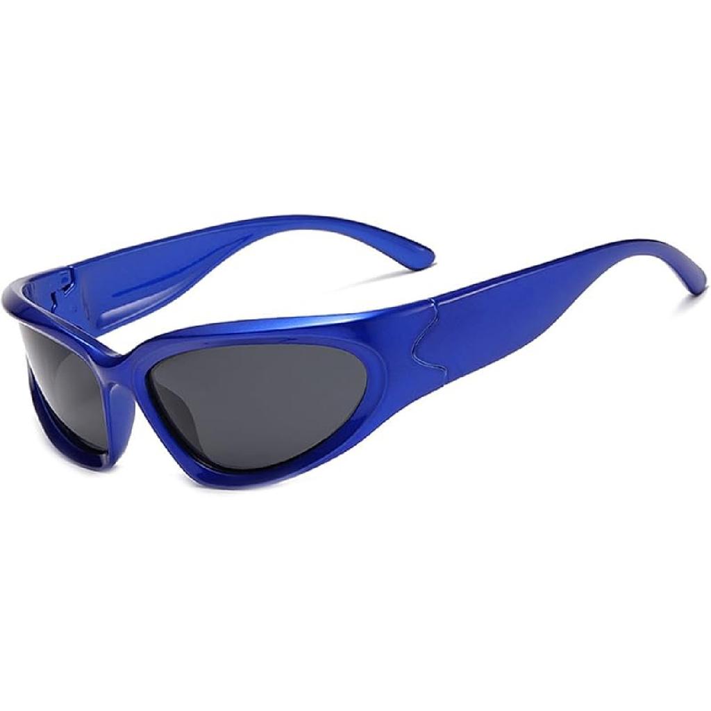 LASPOR Wrap Around Sport Sunglasses for Women Men Sport Shades Glasses Y2K Sunglasses