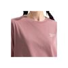 Reebok Casual Simple Comfortable Versatile Loose Round Neck Short Sleeve T-Shirt Unisex Tops Light-Pink 24SRM433UGF2