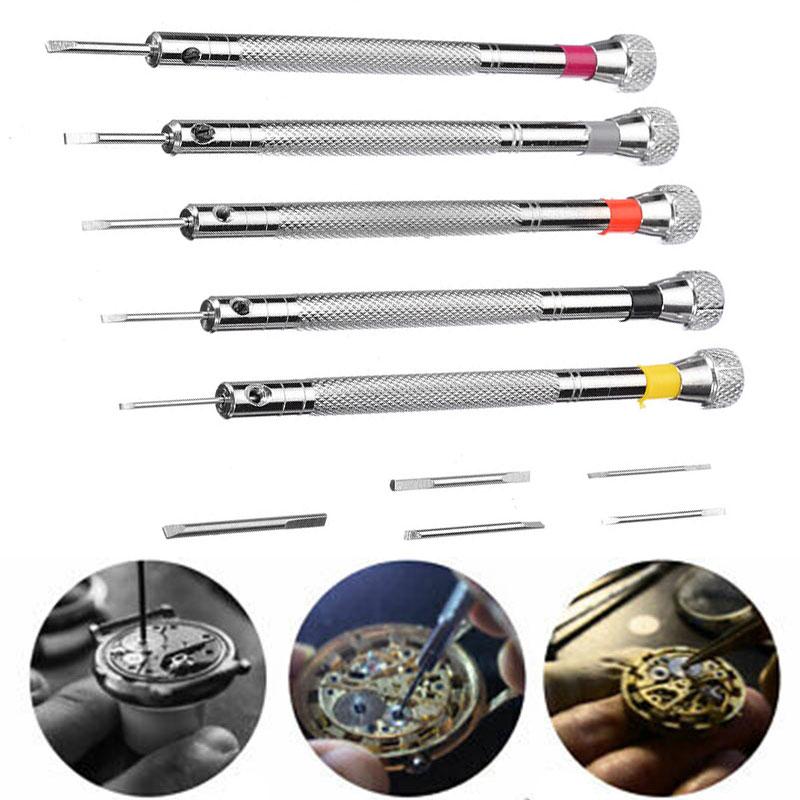 

5шт набор отверток очки часы ювелирные изделия часовщик ремонт прецизионный инструмент