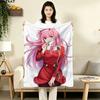 1 Stück Franxx Zero Two Gemustert Flanell Decke Geeignet für Alle Jahreszeiten Für Heimdekoration Wärme Und Komfort Geschenke Feiertagsgeschenk