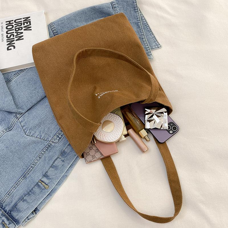 Women Canvas Tote Casual Shoulder Work Bag Large Capacity Top Handle Bag Multifunction Big Shopping Handbag