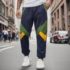 Men's Cotton And Linen Color Casual Trousers Long Pants