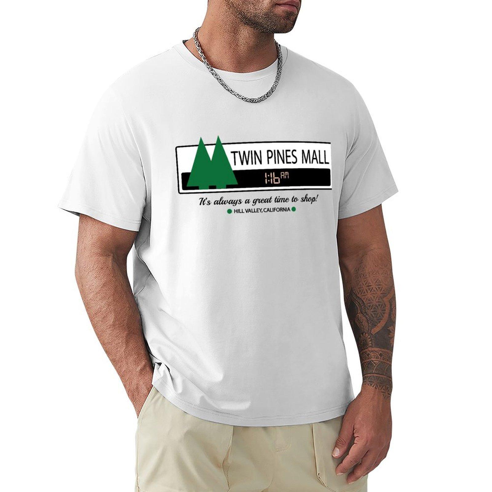 Twin Pines Mall Tshirt Work Basic Short Sleeve Top S