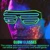 Wireless Neon Glasses Cool Luminous Glasses Bar Supplies LED Glowing Glasses  Wedding Party