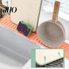 Raised Edge Dish Drainer Silicone Drain Pad Faucet Mat Anti-Slip Quick Drying Soap Food-grade Sink Spill-Proof Countertop Protector Kitchen