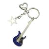 Fashion Star Guitar Keychain Decorations Simple Car Keyring Hanging Ornament