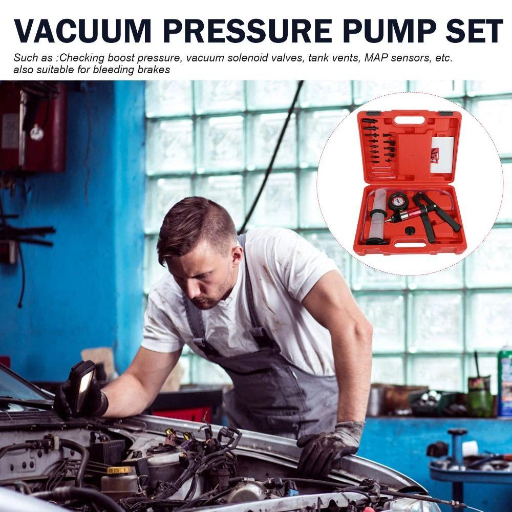 Hand Held Pressure Pump Tester Manual Operation Brake Fluid Bleeder  Vehicle Service