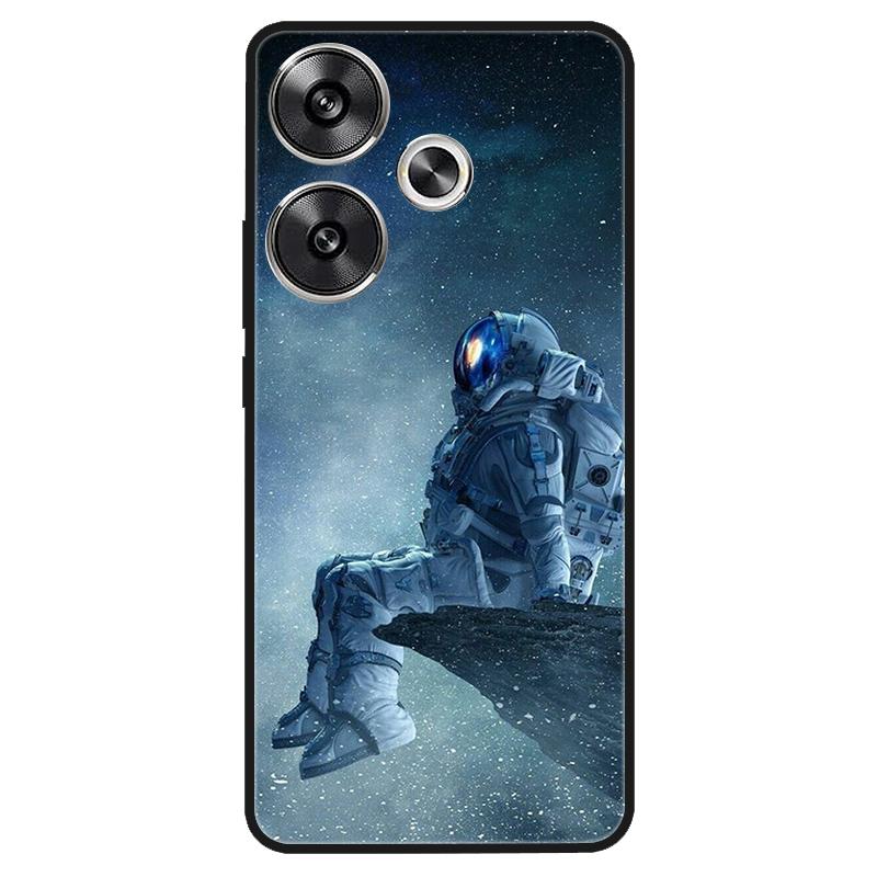 For Xiaomi Poco M6 4G Case Shockproof Soft Silicone TPU Bumper for Poco M6 4G Cover PocoM6 4G 2024 Lovely Luxury Cartoon Fundas