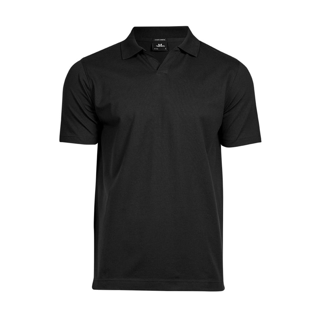 Tee Jays Mens Luxury Stretch V Neck Polo Shirt