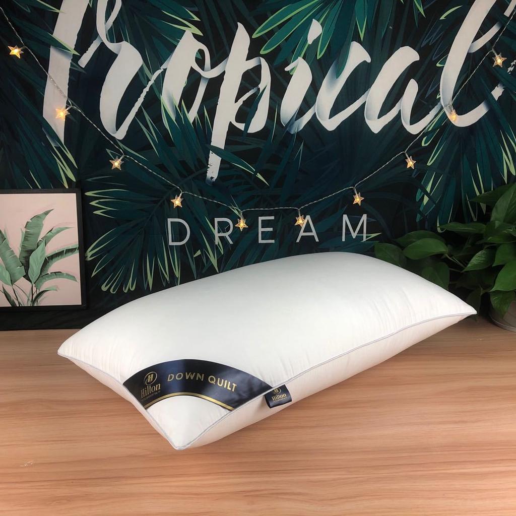 White Bounce Back Pillow Solid Color Soft Comfortable Bedroom Bed Sleep Pillow 5star Hotel Home Single Adult Pillow