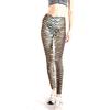 Leggings con Stampa Animalier Tendenza Europea e Americana - Pantaloni a Nove Punti Aderenti
