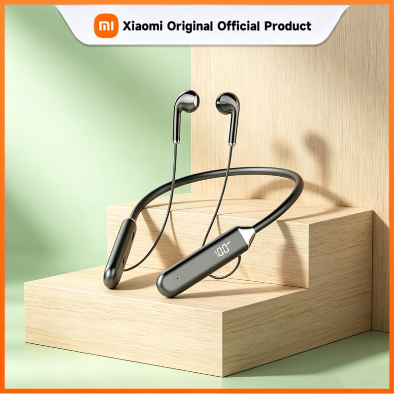 Xiaomi Wireless Neckband Earphones Bluetooth 5.2 Headphones Gaming Power Display Headset TWS Earbuds Sport Headset With Mic