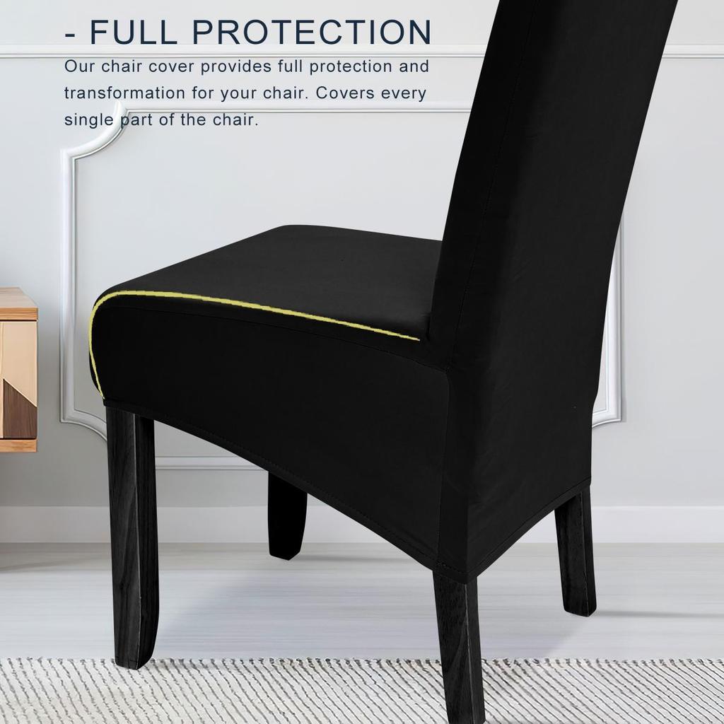 1Pcs Elastic Waterproof High-Back Chair Cover Elastic Dining Seat Cover Suitable For Home Hotel Party Banquet Wedding