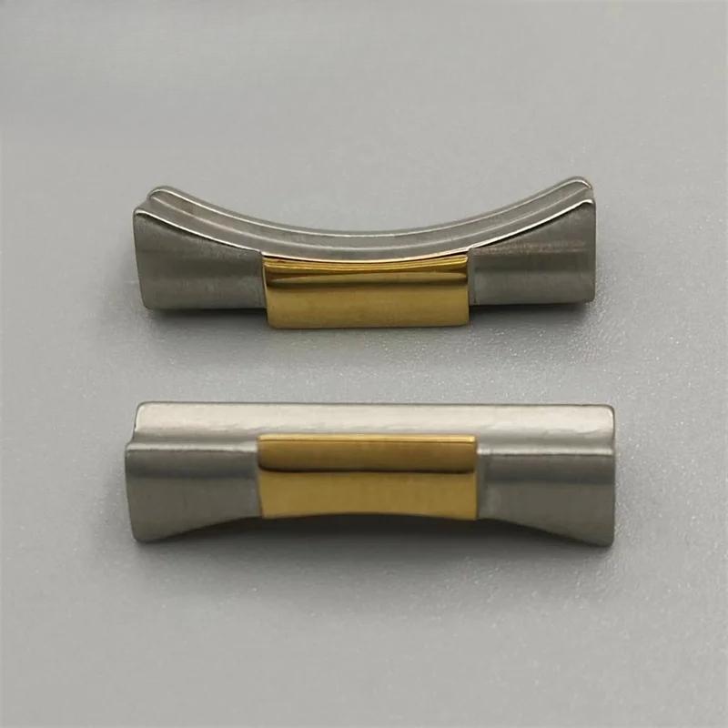 20mm Stainless Curved End Link Endlink Just For Diving Watch Band Watch Rubber Leather Strap Seamless Connection