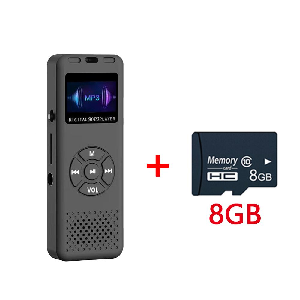 8-64GB Mini Digital Audio/Sound/Voice Recorder Convenient MP3 Player Digital Voice Recorder FM Mini Radio HiFi Sound Quality