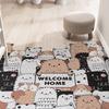 Hello Animals Doormat Outdoor Cute Cartoon Door Rug Waterproof Non Slip Washable Quickly Absorb Moisture Mat Resist Dirt Rugs