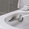 Toilet Brush and Holder Set for Bathroom Flexible Toilet Bowl Brush Head with Silicone Bristles