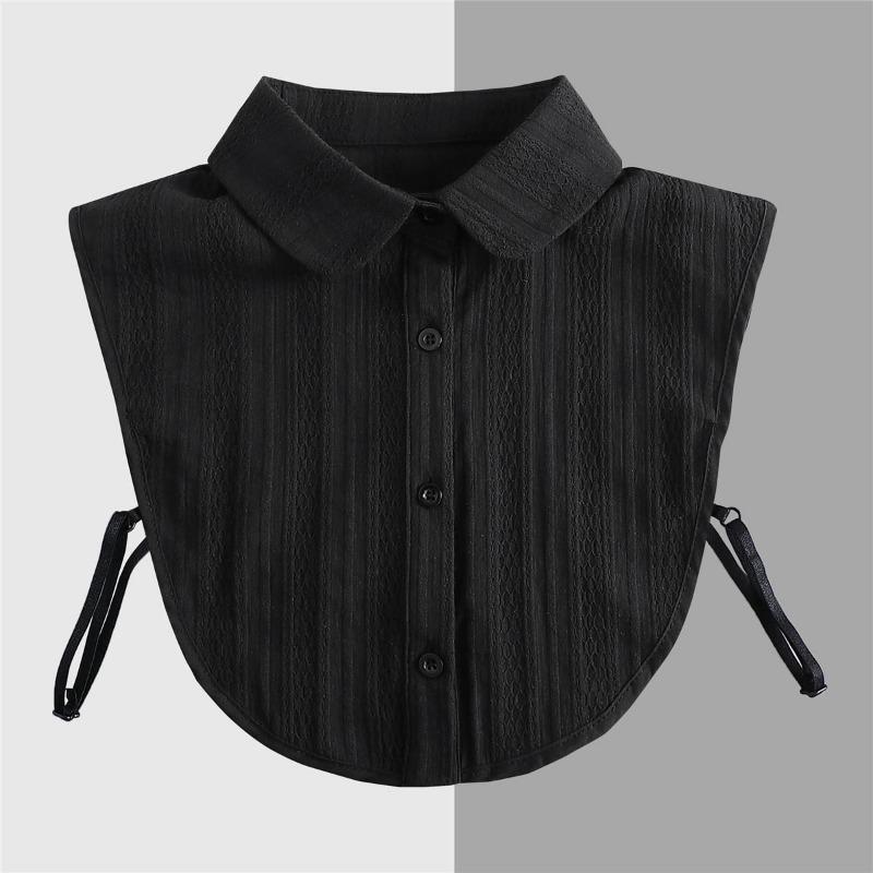 Hollow Lace Chiffon Doll Cotton Fake Collar Blouse Sweater Detachable Shirt Collar False Collar Lapel Women Top Collars Decor