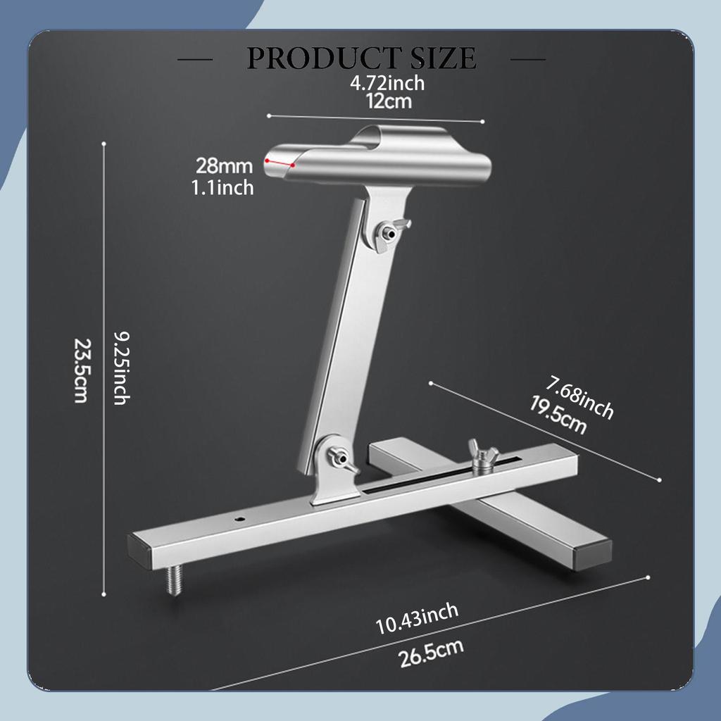 Adjustable Ice Fishing Rod Holder, Freestanding Winter Holder Made of Metal.
