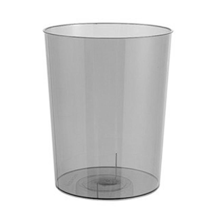 Light Luxury Transparent Trash Can Large Capacity Dustbin Garbage Bucket for Bathroom Kitchen Office Waste Paper